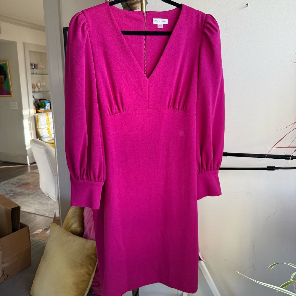 Calvin Klein Pink Office Dress